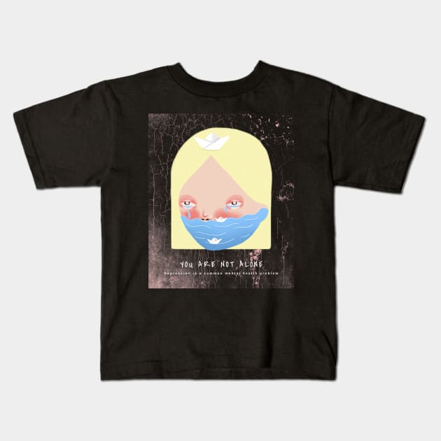 your not alone Kids T-Shirt by Elite Wear 